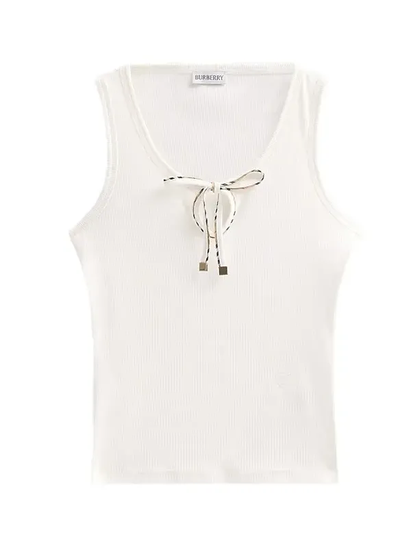 Burberry Women's Tierra Check Tie Tank
