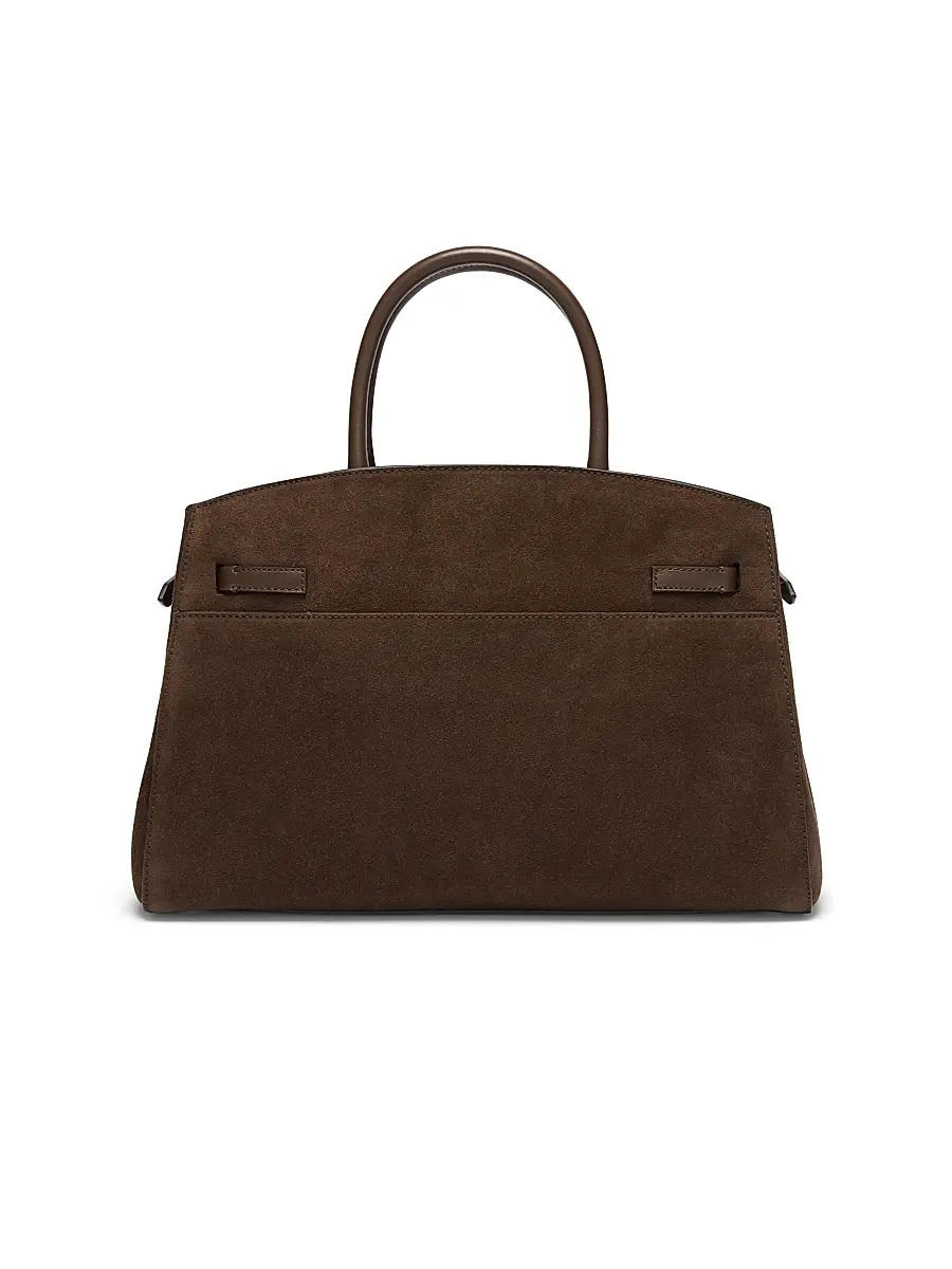 DeMellier Women's Hudson Belted Suede Top Handle Bag | Thumbnail 4