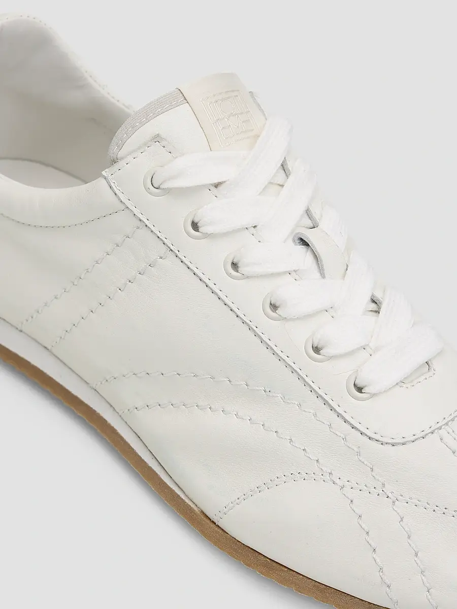 TOTEME Women's Flex Leather Low-Top Sneakers | Thumbnail 5 TOTEME Women's Flex Leather Low-Top Sneakers | Thumbnail 5