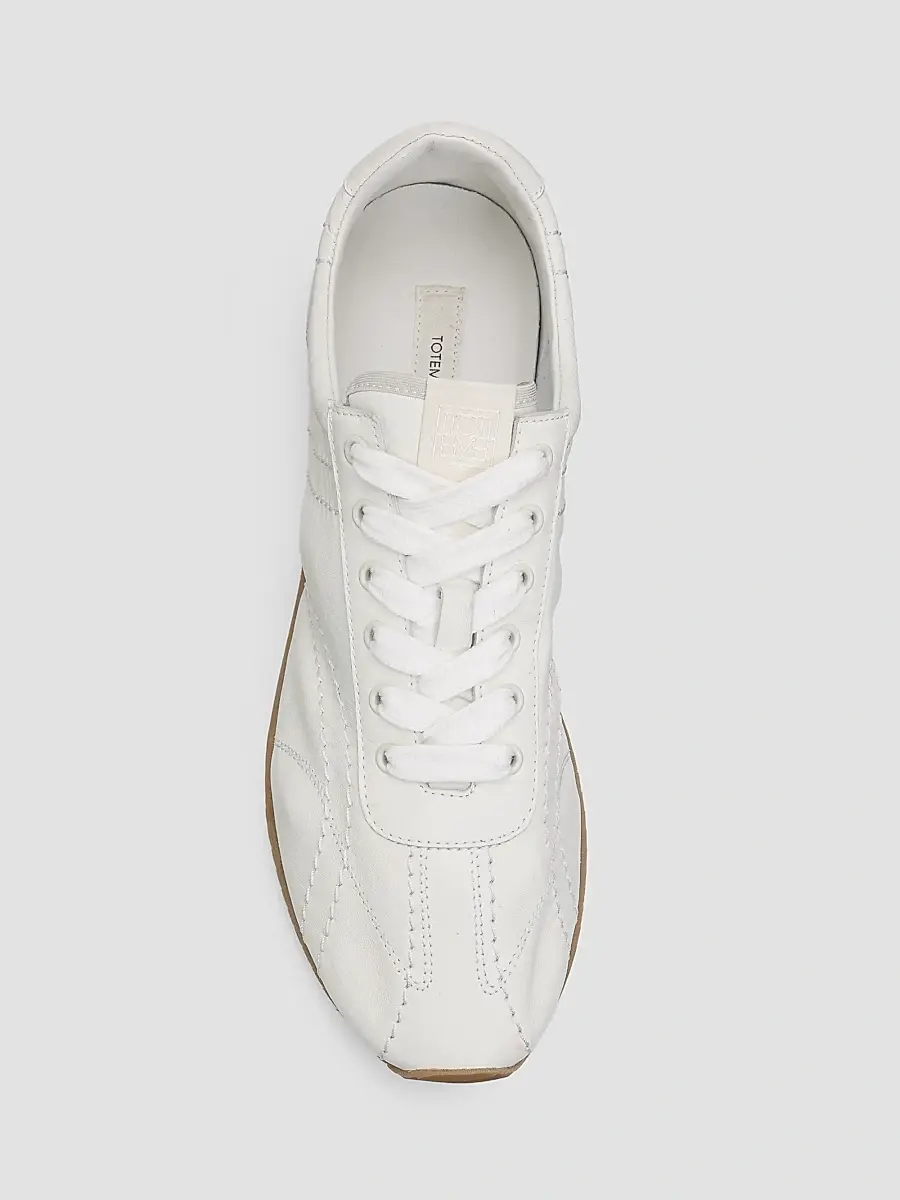 TOTEME Women's Flex Leather Low-Top Sneakers | Thumbnail 6 TOTEME Women's Flex Leather Low-Top Sneakers | Thumbnail 6