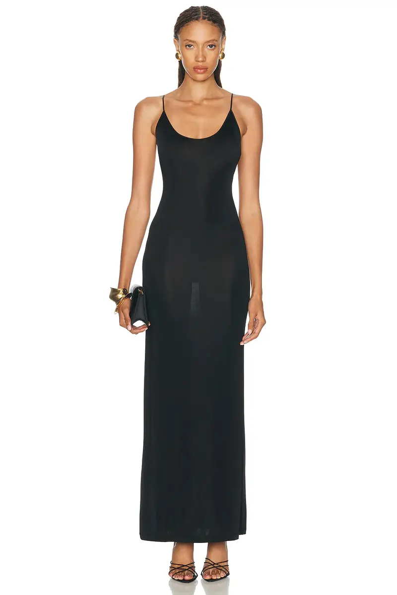 Saint Laurent Cassandre Maxi Dress | Thumbnail 2 Saint Laurent Cassandre Maxi Dress | Thumbnail 2