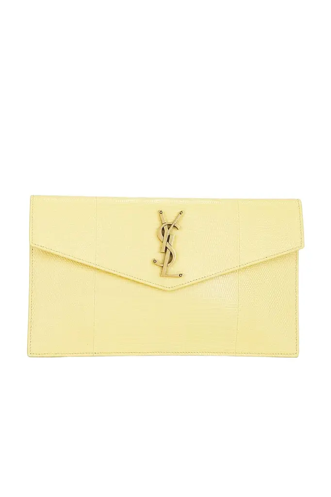 Saint Laurent Uptown Lizard Pouch | Image 1 Saint Laurent Uptown Lizard Pouch | Image 1