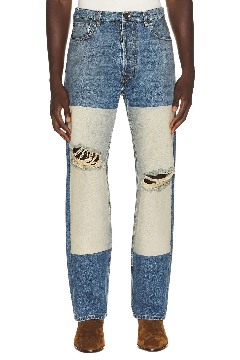 Cut Out Straight Leg