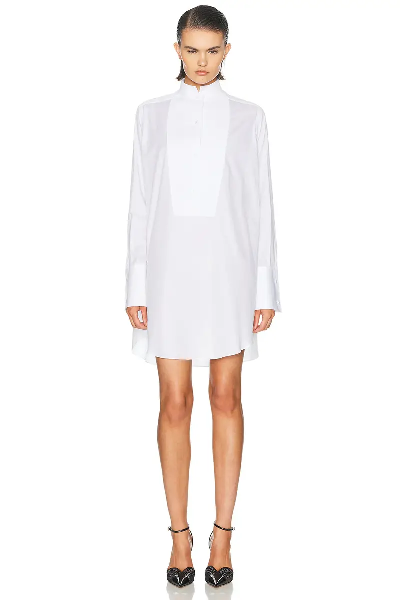 Tom Ford Twill Tuxedo Shirt Dress | Thumbnail 2 Tom Ford Twill Tuxedo Shirt Dress | Thumbnail 2