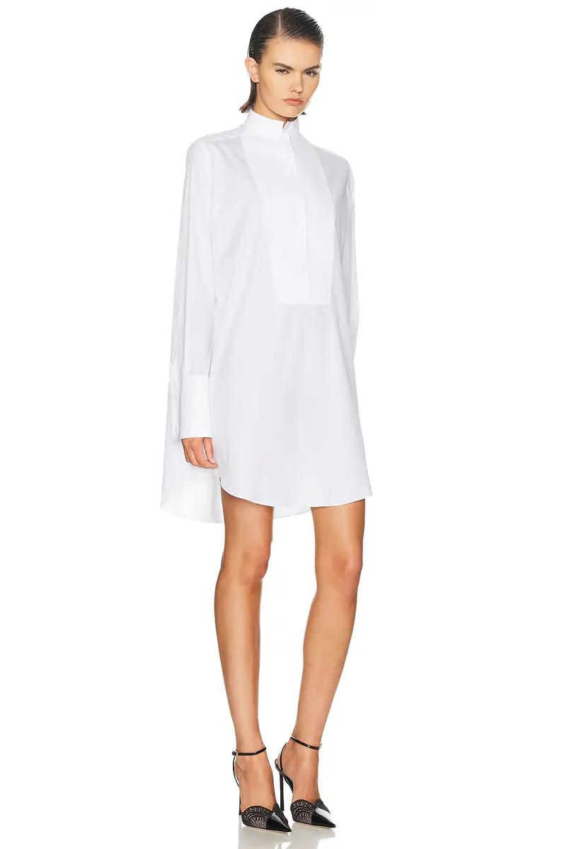 Tom Ford Twill Tuxedo Shirt Dress | Thumbnail 3 Tom Ford Twill Tuxedo Shirt Dress | Thumbnail 3
