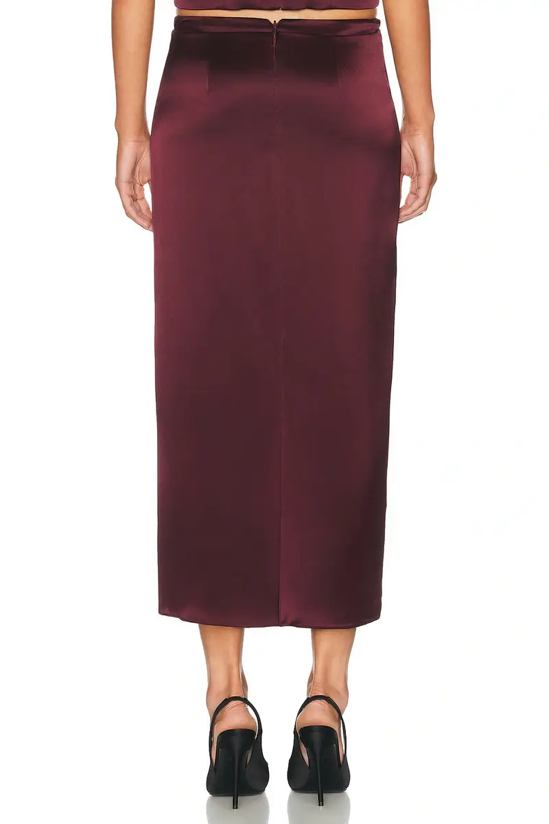 SEV Satin Straight Skirt | Thumbnail 4