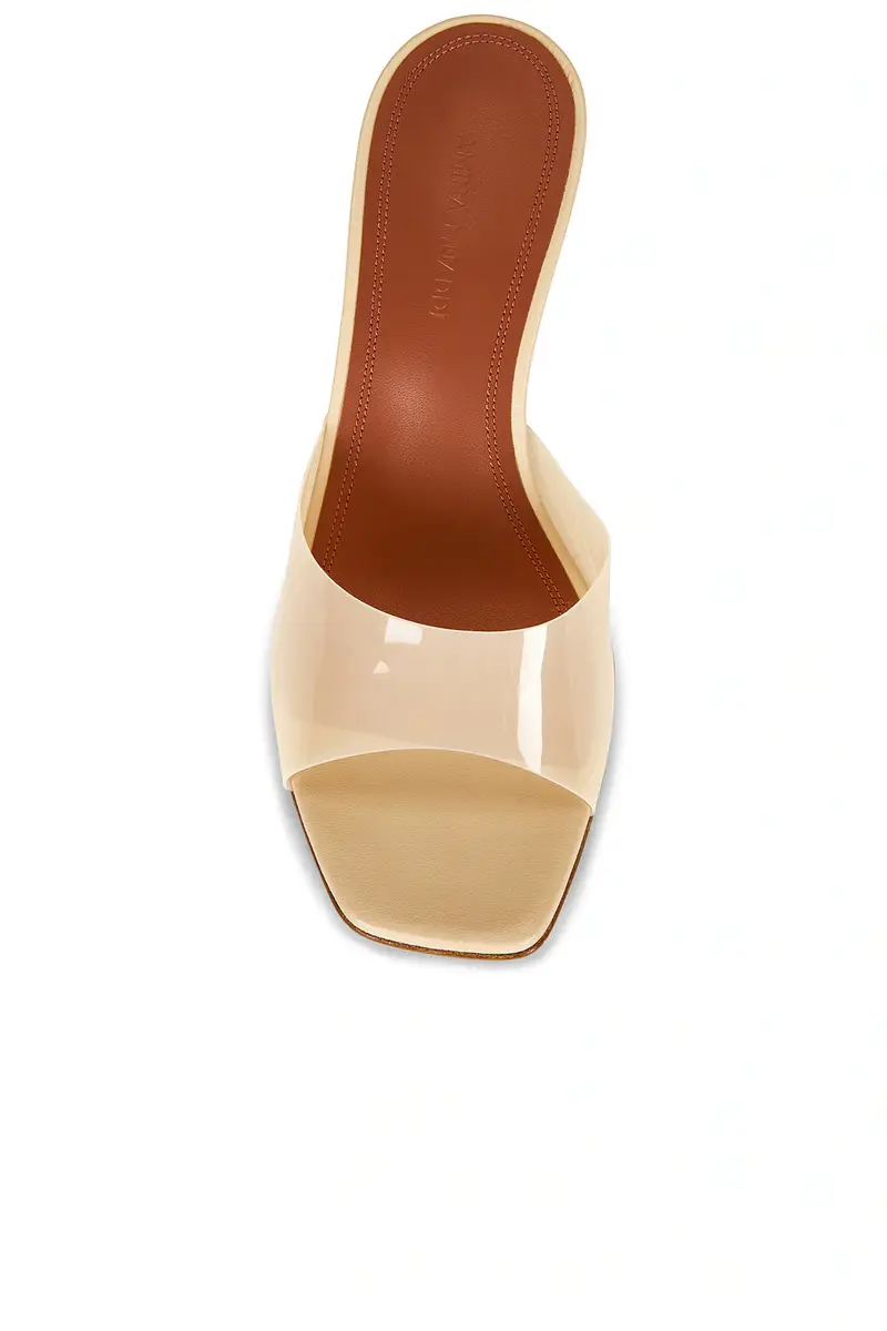 Amina Muaddi Lupita 70 Glass Wedge Sandal | Thumbnail 4 Amina Muaddi Lupita 70 Glass Wedge Sandal | Thumbnail 4