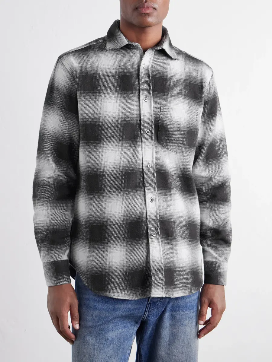 Portuguese Flannel Dune Checked Cotton-Flannel Shirt - Men | Thumbnail 3 Portuguese Flannel Dune Checked Cotton-Flannel Shirt - Men | Thumbnail 3