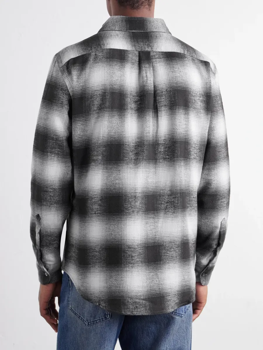 Portuguese Flannel Dune Checked Cotton-Flannel Shirt - Men | Thumbnail 4 Portuguese Flannel Dune Checked Cotton-Flannel Shirt - Men | Thumbnail 4