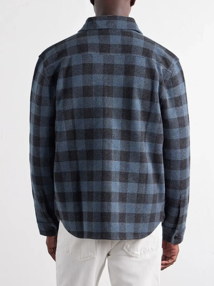 RRL Checked Wool-Matlock Overshirt - Men | Thumbnail 4 RRL Checked Wool-Matlock Overshirt - Men | Thumbnail 4