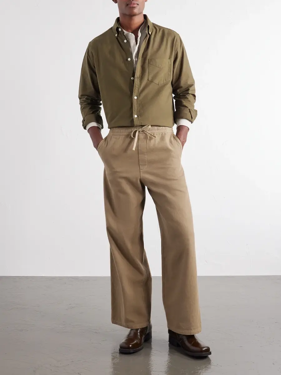 Portuguese Flannel Belavista Button-Down Collar Cotton Shirt - Men | Thumbnail 2