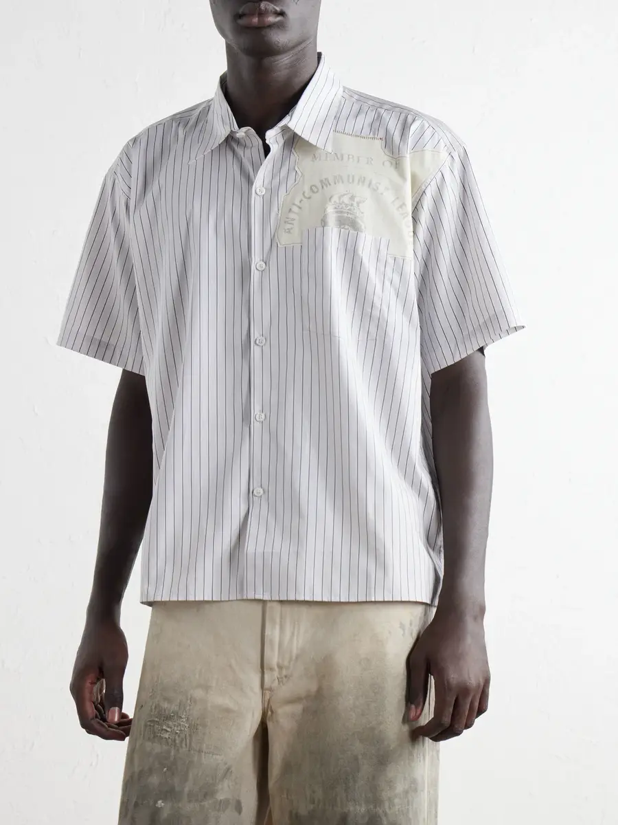 Enfants Riches Déprimés Striped Cotton-Oxford Shirt - Men | Thumbnail 3 Enfants Riches Déprimés Striped Cotton-Oxford Shirt - Men | Thumbnail 3