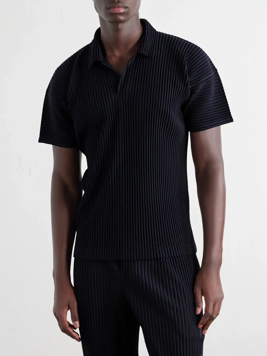 Homme Plissé Issey Miyake Pleated Polo Shirt - Men | Thumbnail 3 Homme Plissé Issey Miyake Pleated Polo Shirt - Men | Thumbnail 3