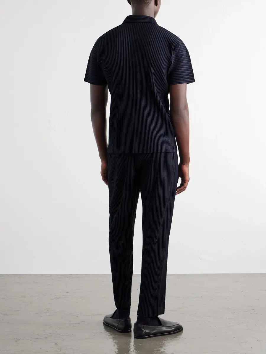 Homme Plissé Issey Miyake Pleated Polo Shirt - Men | Thumbnail 4 Homme Plissé Issey Miyake Pleated Polo Shirt - Men | Thumbnail 4