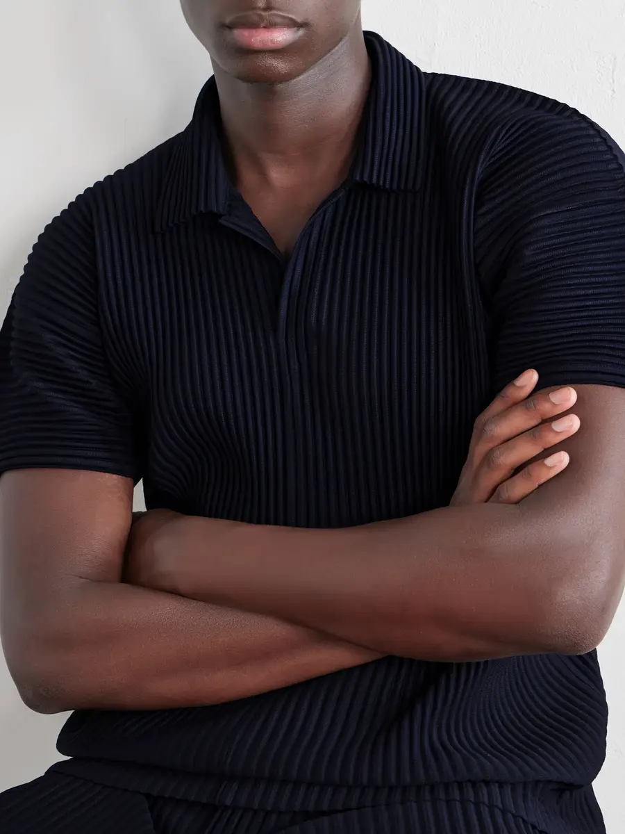 Homme Plissé Issey Miyake Pleated Polo Shirt - Men | Thumbnail 5 Homme Plissé Issey Miyake Pleated Polo Shirt - Men | Thumbnail 5