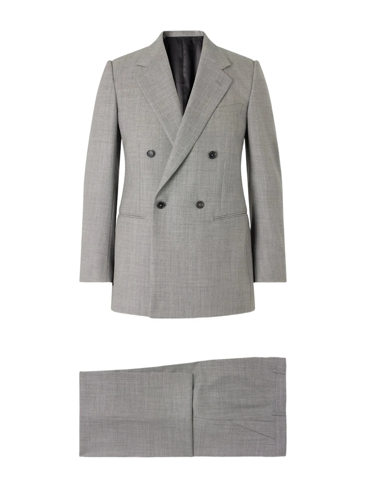 Husbands Double-Breasted Birdseye Wool Suit - Men