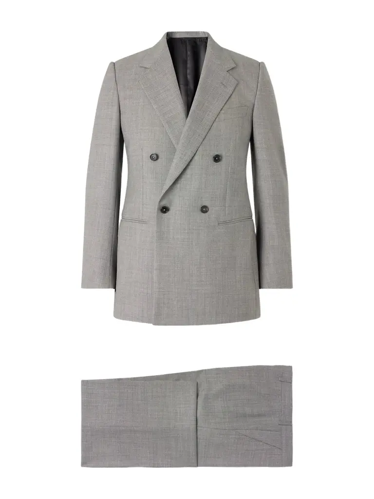 Husbands Double-Breasted Birdseye Wool Suit - Men | Image 1 Husbands Double-Breasted Birdseye Wool Suit - Men | Image 1