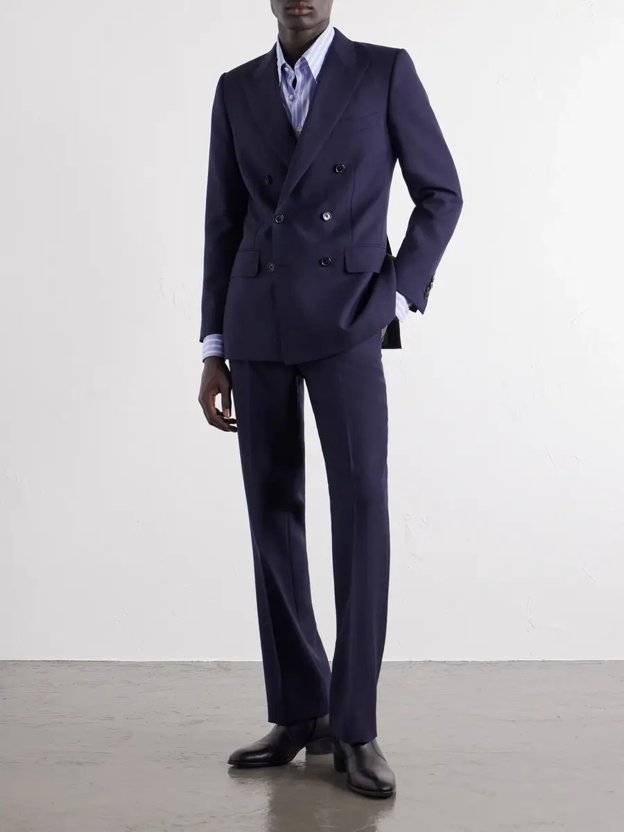 Husbands Double-Breasted Wool-Fresco Suit - Men | Thumbnail 2 Husbands Double-Breasted Wool-Fresco Suit - Men | Thumbnail 2