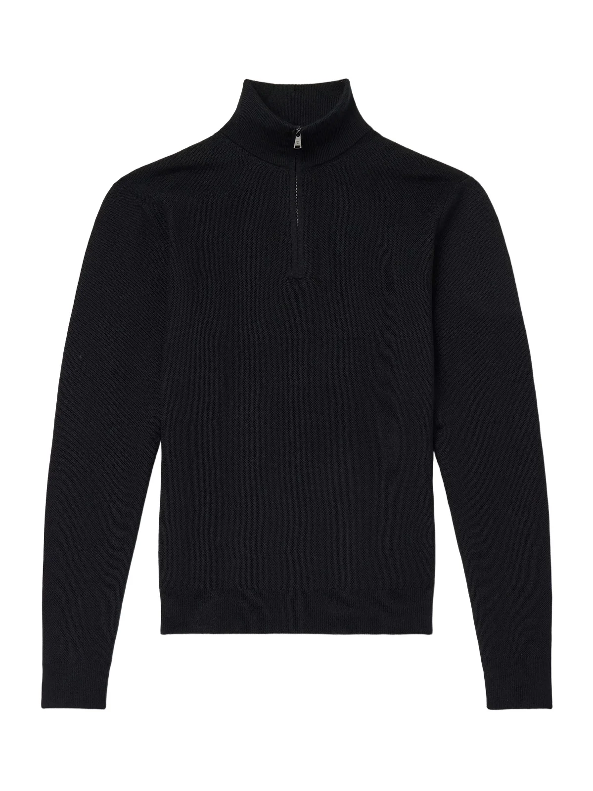 Wool-Piqué Half-Zip Sweater - Men