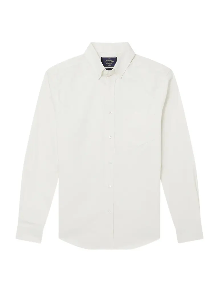 Portuguese Flannel Montebelo Button-Down Collar Cotton-Poplin Shirt - Men