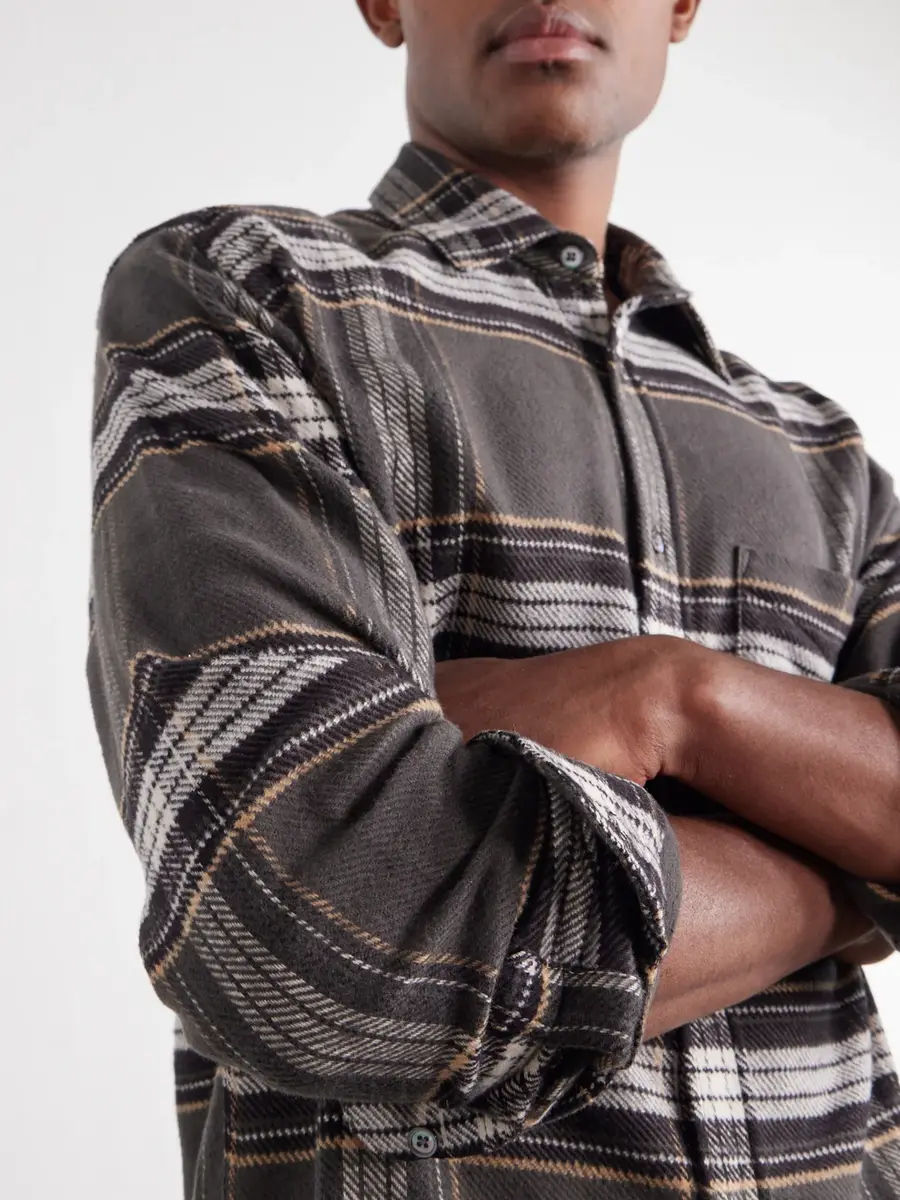 Portuguese Flannel Spindle Checked Cotton-Flannel Shirt - Men | Thumbnail 5 Portuguese Flannel Spindle Checked Cotton-Flannel Shirt - Men | Thumbnail 5