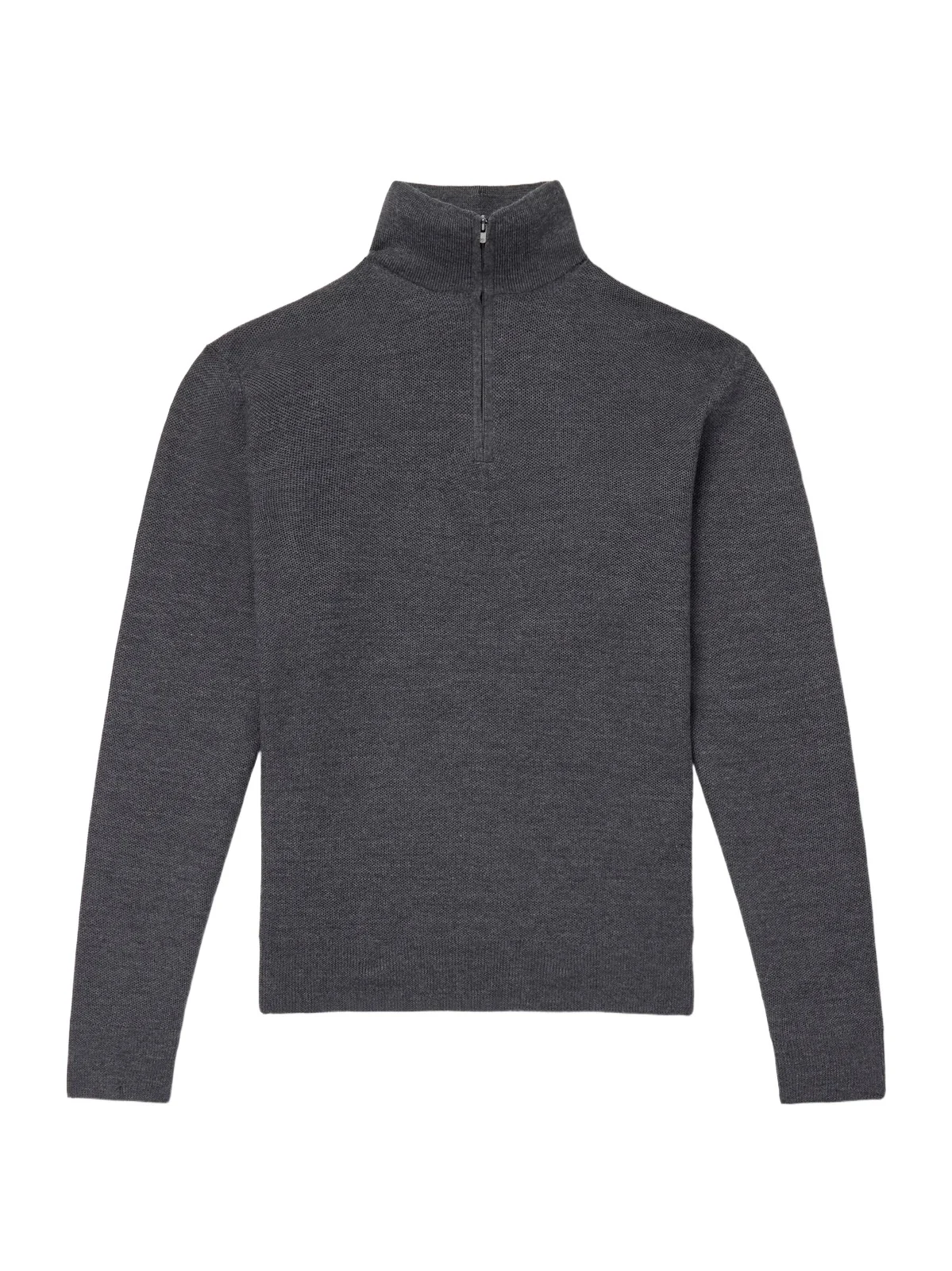 Wool-Piqué Half-Zip Sweater - Men