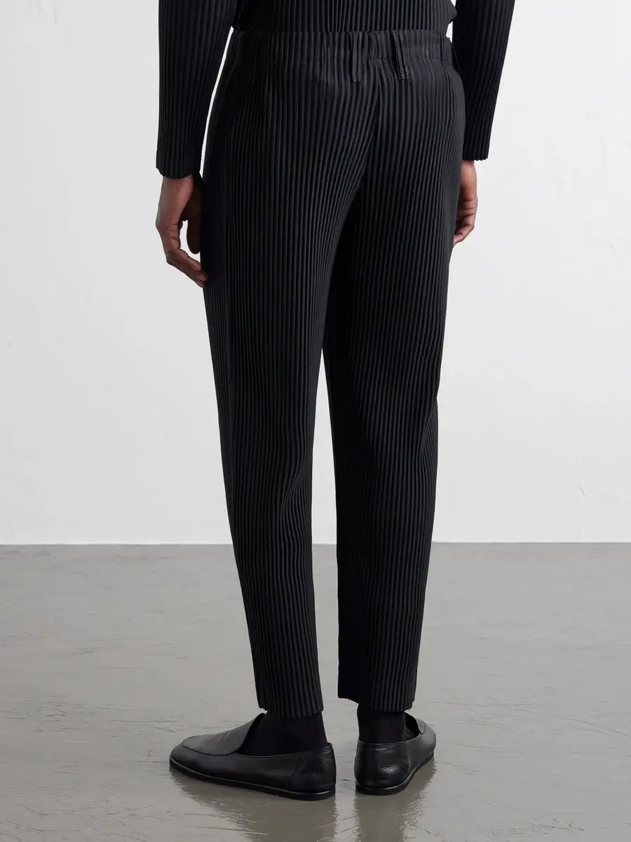 Homme Plissé Issey Miyake Pleated Tapered-Leg Trousers - Men | Thumbnail 4