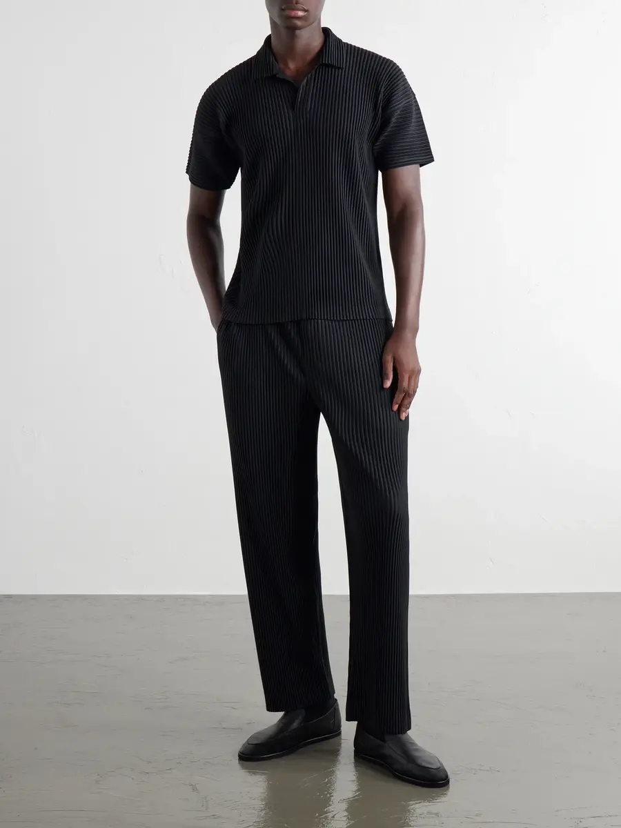 Homme Plissé Issey Miyake Pleated Polo Shirt - Men | Thumbnail 2 Homme Plissé Issey Miyake Pleated Polo Shirt - Men | Thumbnail 2