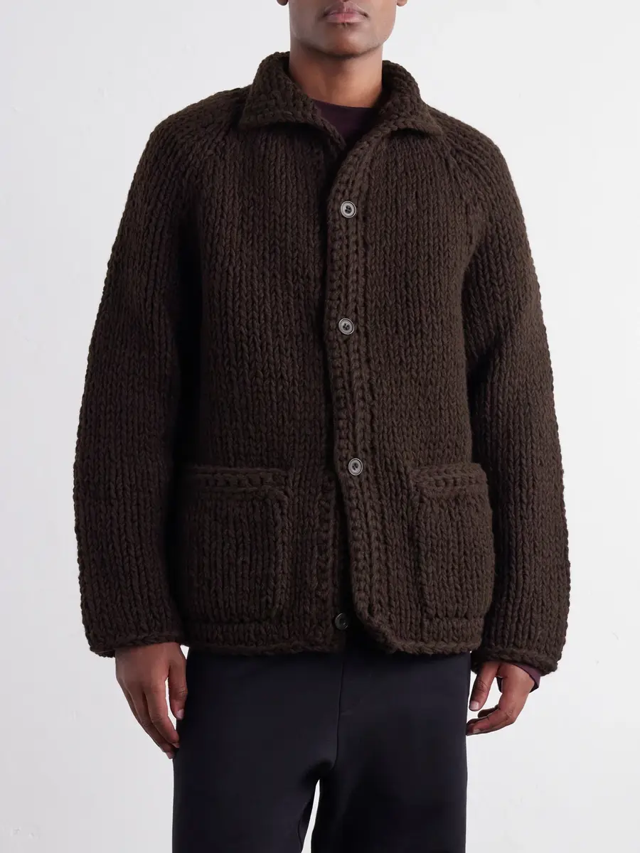 Casey Casey Camille Virgin Wool Cardigan - Men | Thumbnail 3 Casey Casey Camille Virgin Wool Cardigan - Men | Thumbnail 3