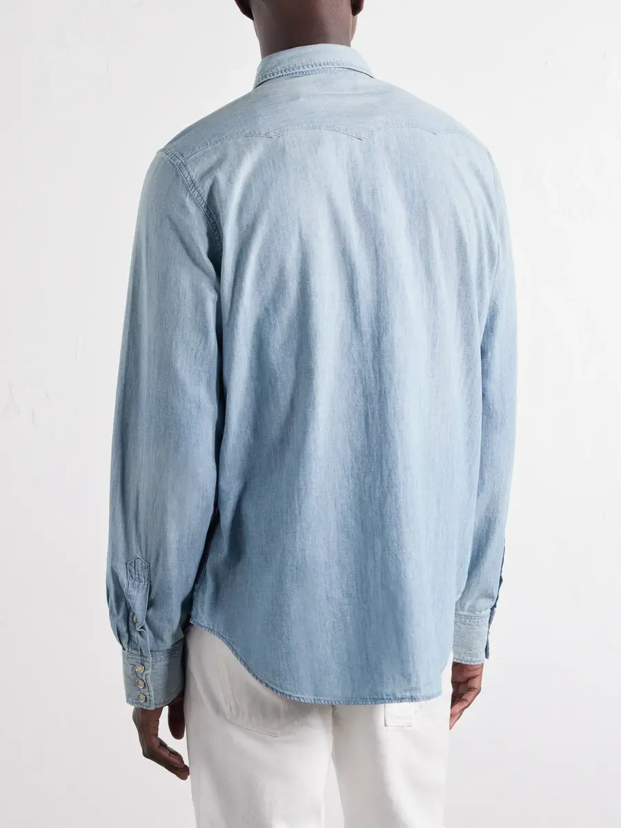 RRL Cotton-Chambray Shirt - Men | Thumbnail 4 RRL Cotton-Chambray Shirt - Men | Thumbnail 4