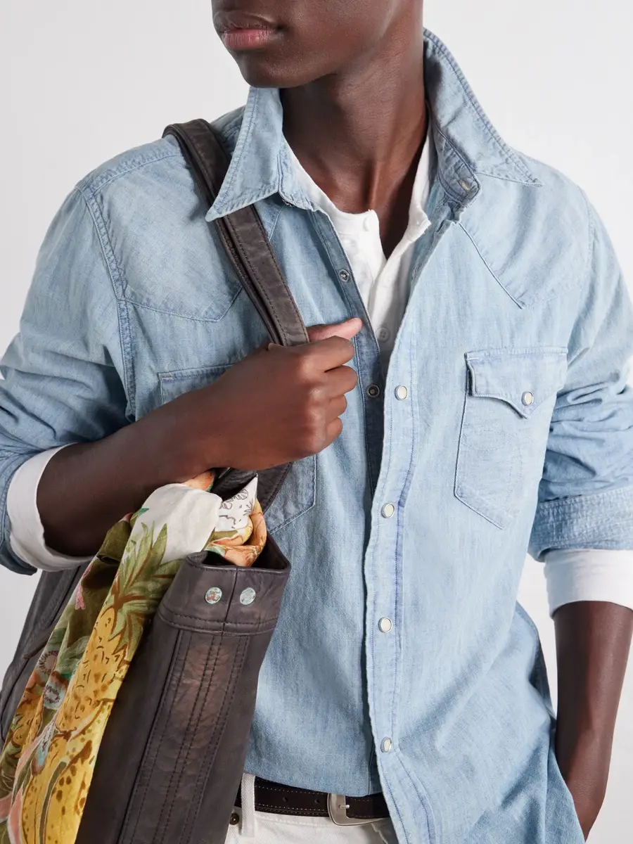 RRL Cotton-Chambray Shirt - Men | Thumbnail 5 RRL Cotton-Chambray Shirt - Men | Thumbnail 5
