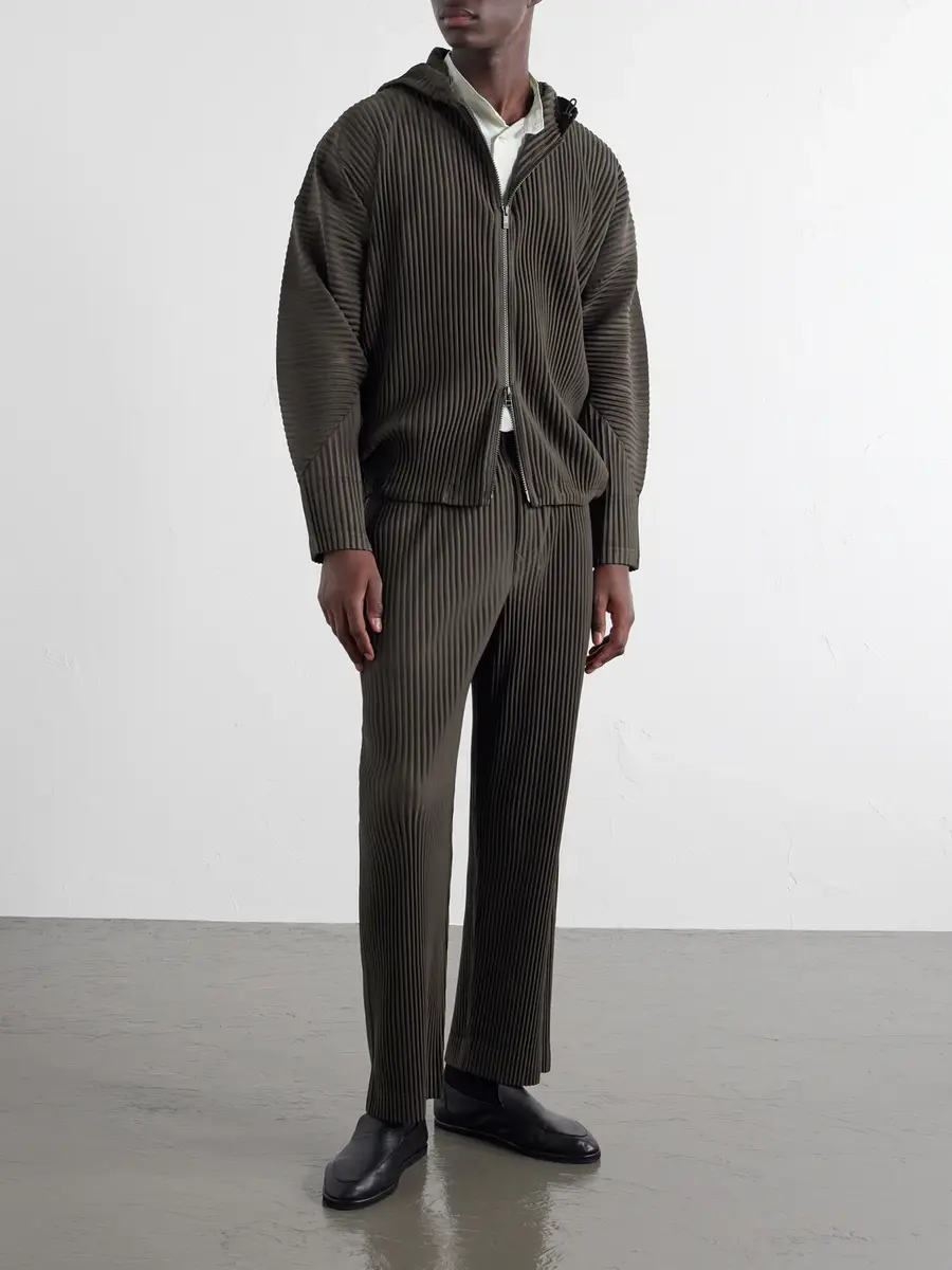 Homme Plissé Issey Miyake July Pleated Zip-Up Hoodie - Men | Thumbnail 2 Homme Plissé Issey Miyake July Pleated Zip-Up Hoodie - Men | Thumbnail 2