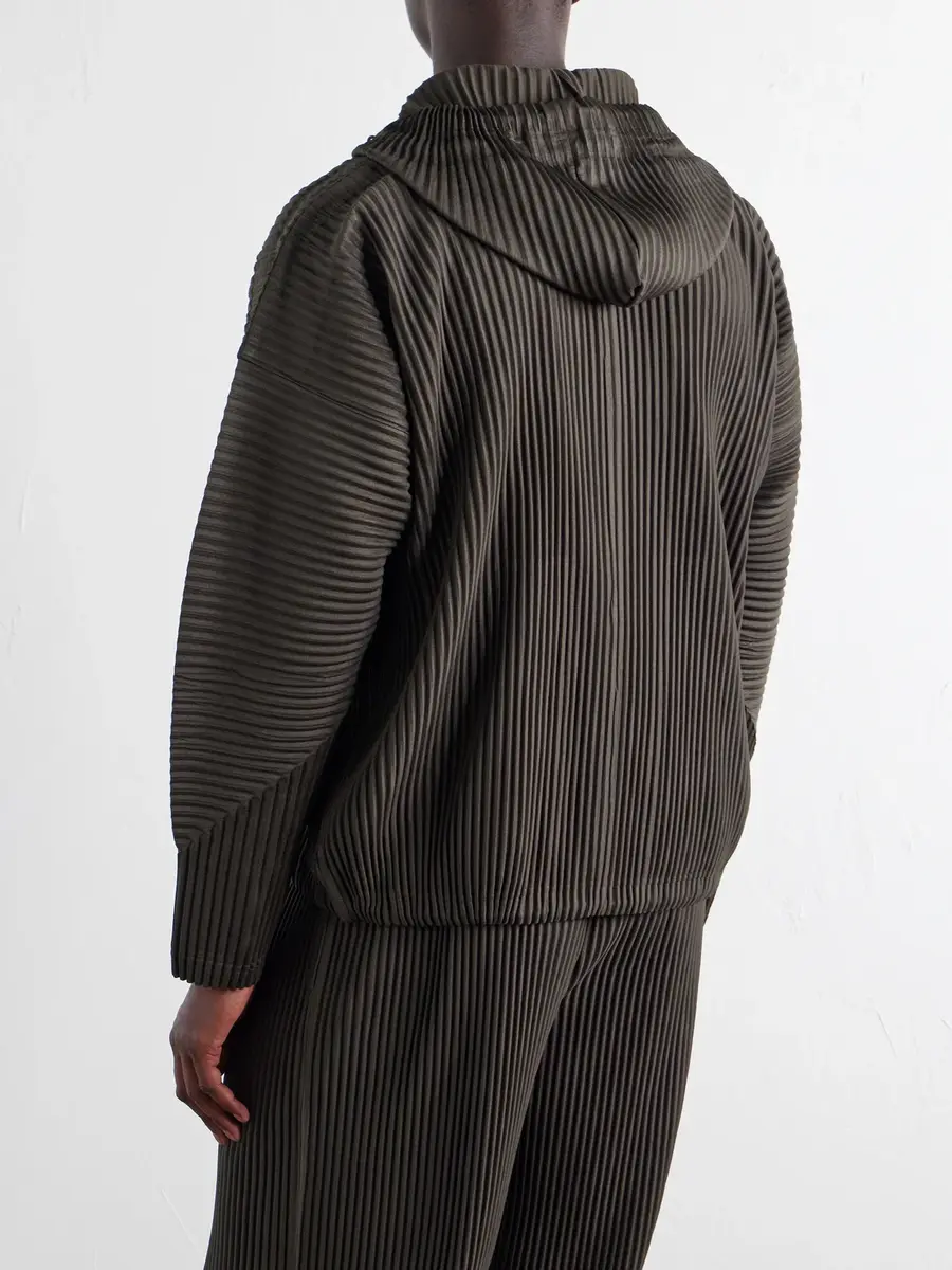 Homme Plissé Issey Miyake July Pleated Zip-Up Hoodie - Men | Thumbnail 4 Homme Plissé Issey Miyake July Pleated Zip-Up Hoodie - Men | Thumbnail 4