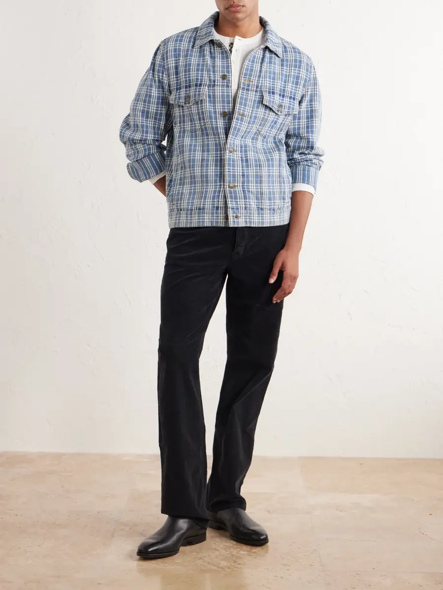 Burberry Checked Denim Jacket - Men | Thumbnail 2 Burberry Checked Denim Jacket - Men | Thumbnail 2