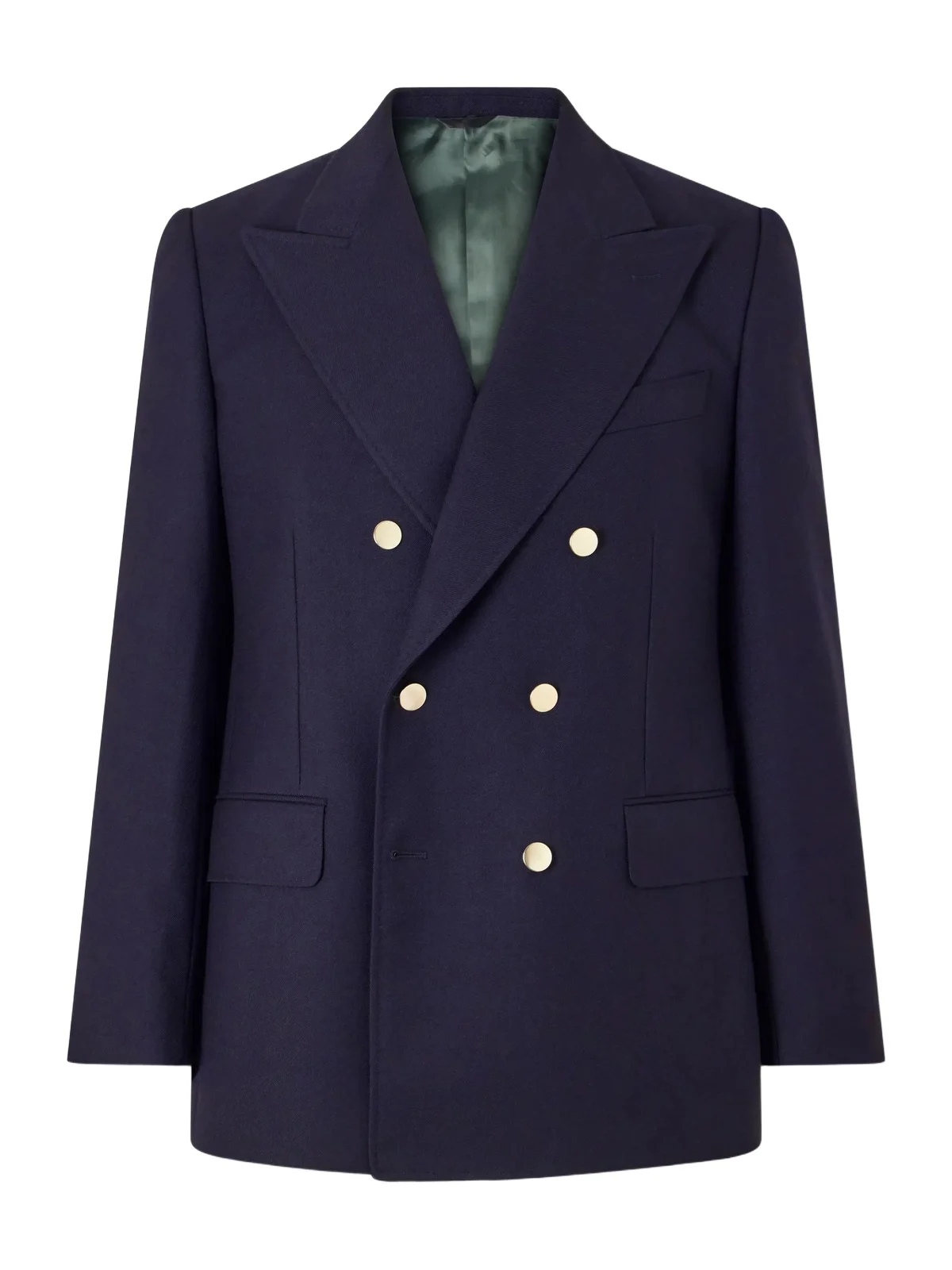 Double-Breasted Wool-Twill Blazer - Men