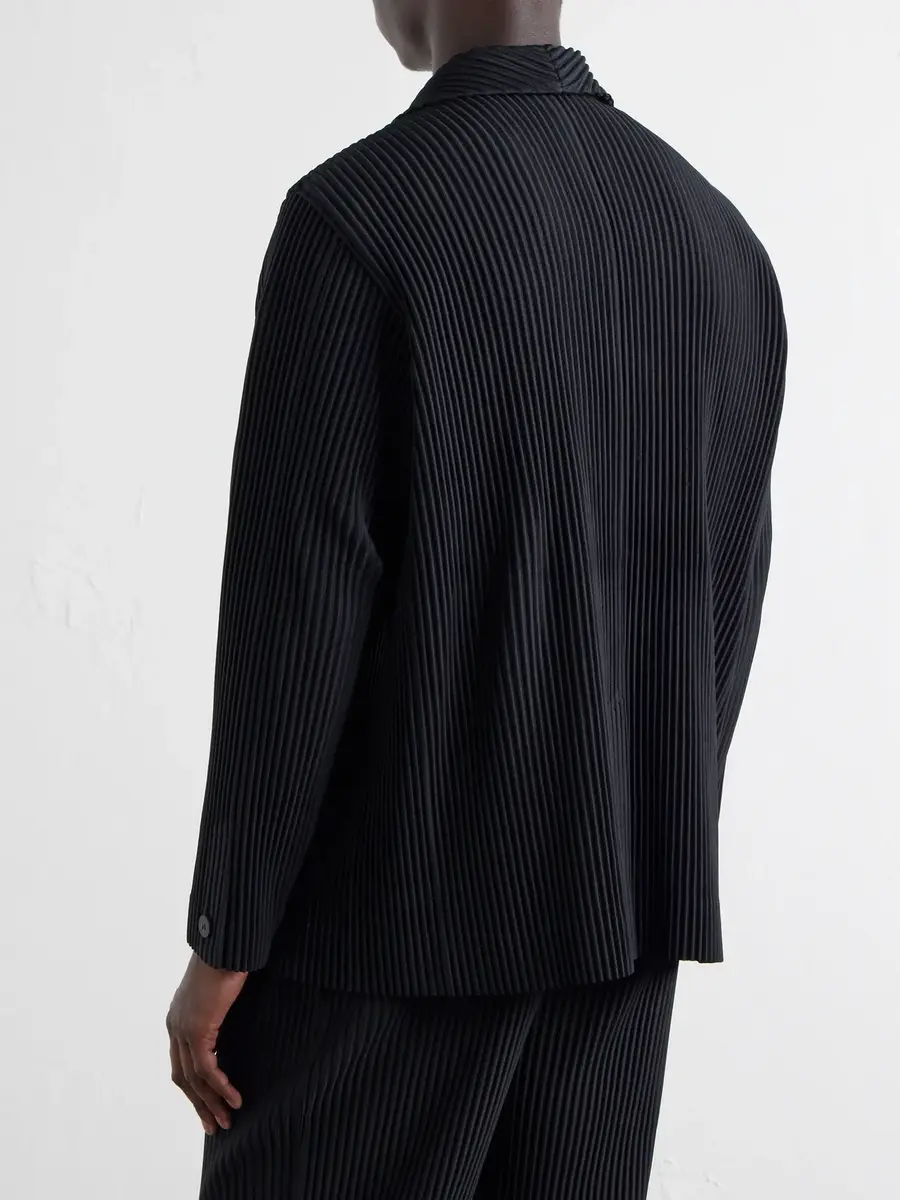 Homme Plissé Issey Miyake Pleated Single-Breasted Blazer - Men | Thumbnail 4 Homme Plissé Issey Miyake Pleated Single-Breasted Blazer - Men | Thumbnail 4