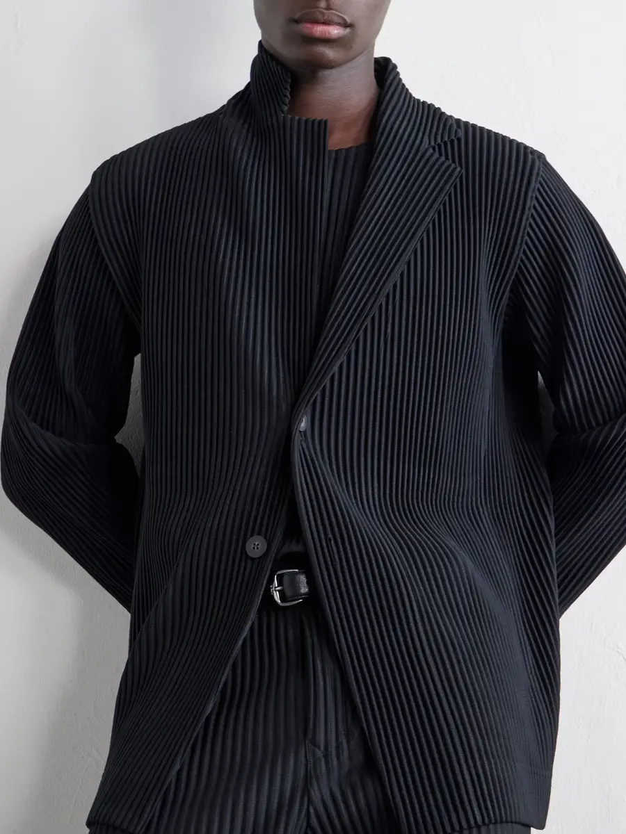 Homme Plissé Issey Miyake Pleated Single-Breasted Blazer - Men | Thumbnail 5 Homme Plissé Issey Miyake Pleated Single-Breasted Blazer - Men | Thumbnail 5