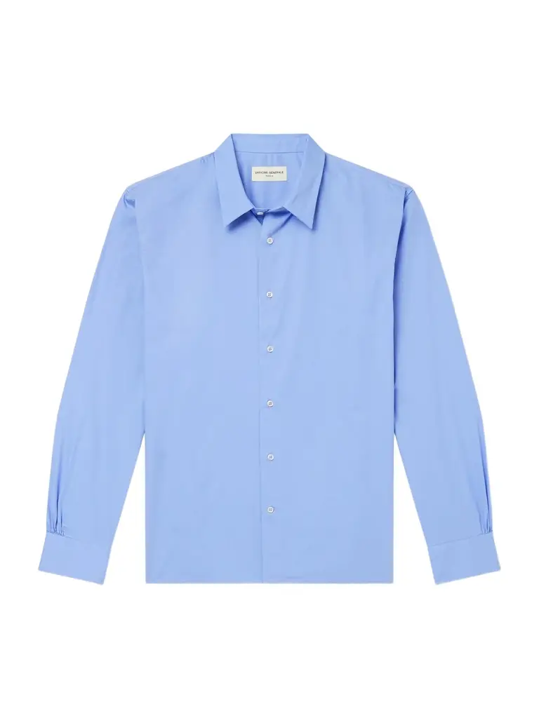 OFFICINE GÉNÉRALE Eloi Cotton-Poplin Shirt - Men | Image 1 OFFICINE GÉNÉRALE Eloi Cotton-Poplin Shirt - Men | Image 1