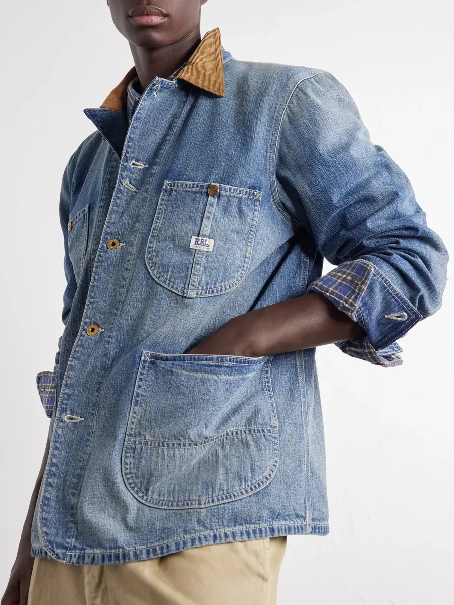 RRL Stockton Corduroy-Trimmed Denim Jacket - Men | Thumbnail 5 RRL Stockton Corduroy-Trimmed Denim Jacket - Men | Thumbnail 5