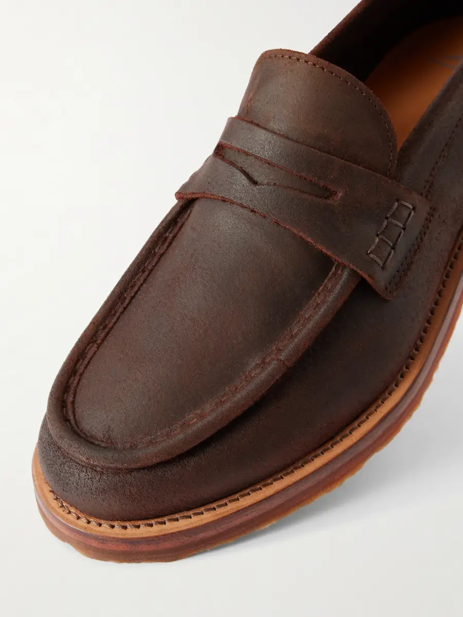 MR P. Waxed-Suede Penny Loafers - Men | Thumbnail 5 MR P. Waxed-Suede Penny Loafers - Men | Thumbnail 5