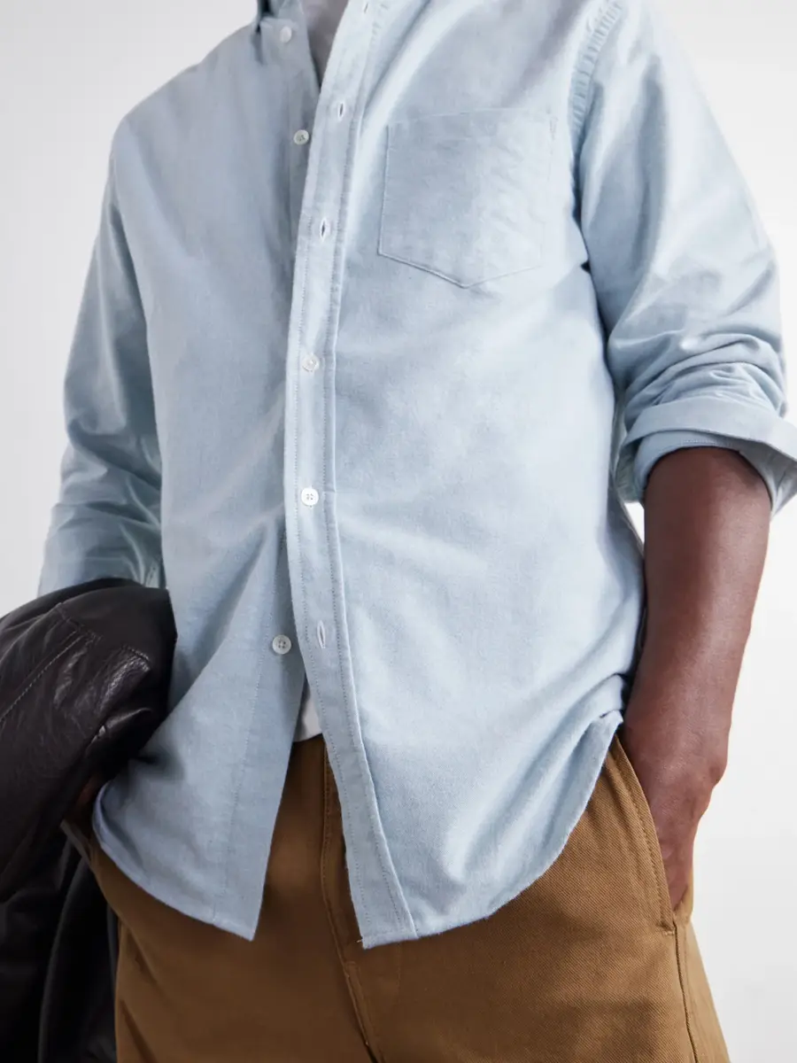 Portuguese Flannel Button-Down Brushed-Cotton Oxford Shirt - Men | Thumbnail 5 Portuguese Flannel Button-Down Brushed-Cotton Oxford Shirt - Men | Thumbnail 5