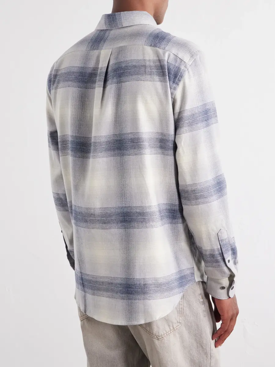 Portuguese Flannel Fonte Checked Cotton-Flannel Shirt - Men | Thumbnail 4 Portuguese Flannel Fonte Checked Cotton-Flannel Shirt - Men | Thumbnail 4