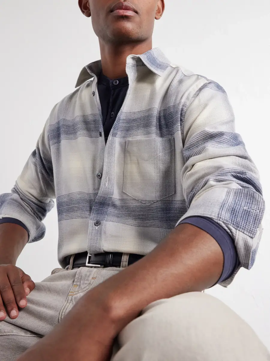 Portuguese Flannel Fonte Checked Cotton-Flannel Shirt - Men | Thumbnail 5 Portuguese Flannel Fonte Checked Cotton-Flannel Shirt - Men | Thumbnail 5