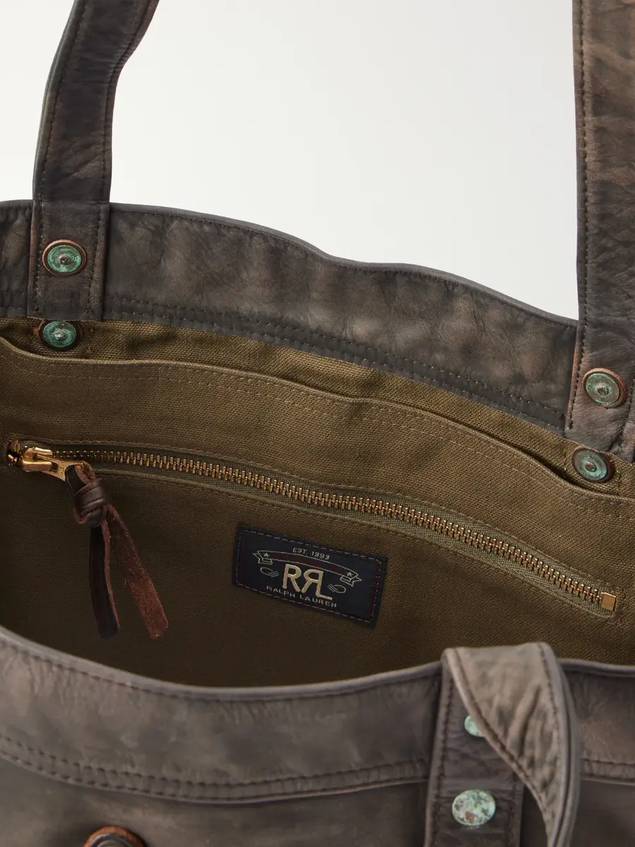 RRL Carter Leather Tote Bag - Men | Thumbnail 6 RRL Carter Leather Tote Bag - Men | Thumbnail 6