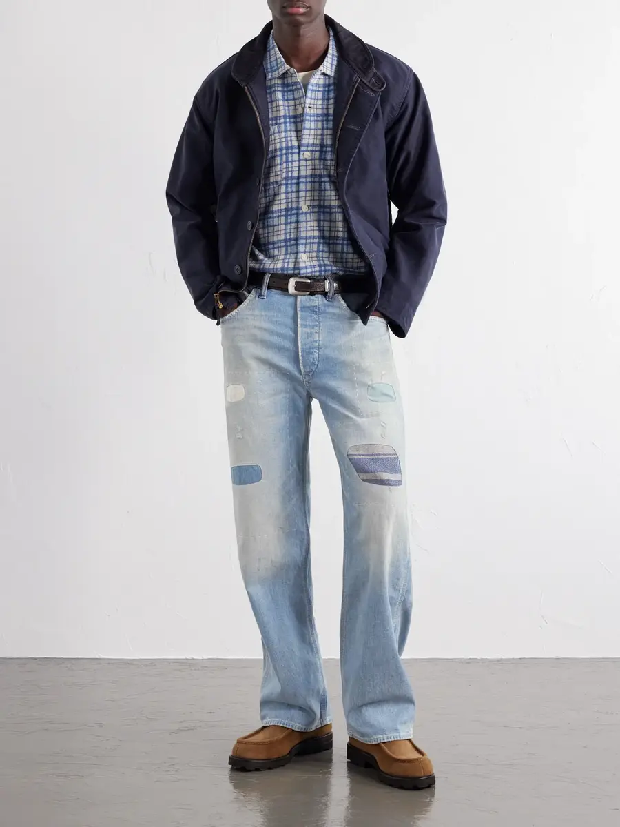 RRL Straight-Leg Distressed Jeans - Men | Thumbnail 2