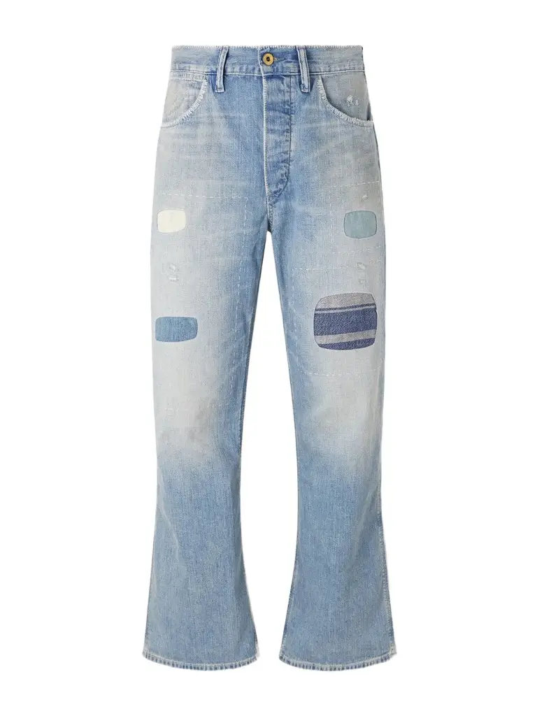 RRL Straight-Leg Distressed Jeans - Men