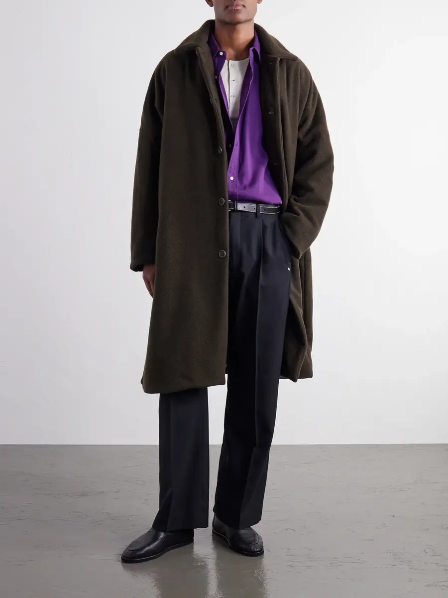 Casey Casey Big Blobby Brushed Cashmere Coat - Men | Thumbnail 2
