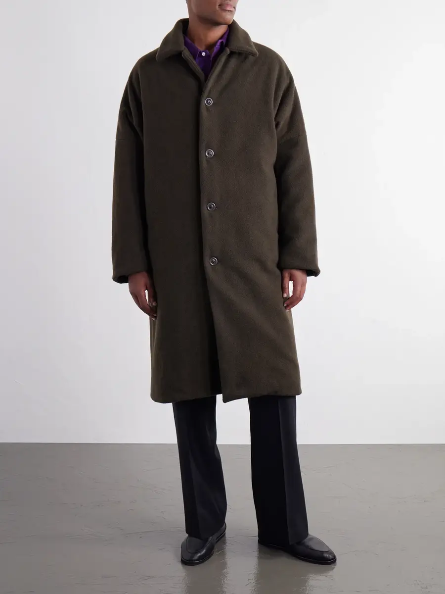Casey Casey Big Blobby Brushed Cashmere Coat - Men | Thumbnail 3
