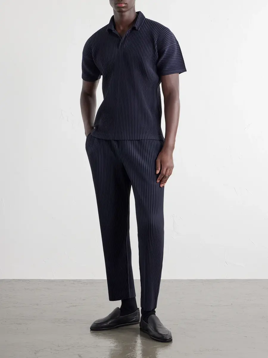 Homme Plissé Issey Miyake Pleated Tapered-Leg Trousers - Men | Thumbnail 2 Homme Plissé Issey Miyake Pleated Tapered-Leg Trousers - Men | Thumbnail 2