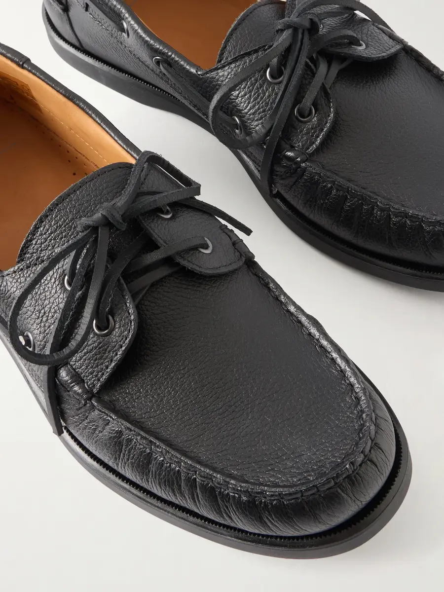 MR P. Full-Grain Leather Boat Shoes - Men | Thumbnail 5